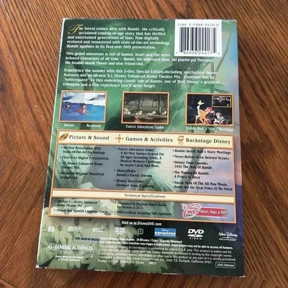 Walt Disney’s Bambi Platinum Edition 2- Disc Special Edition - Picture 3 of 6